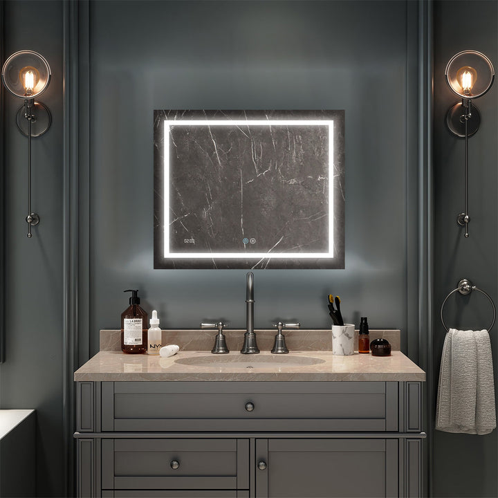 Daytona 36" x 30" LED Bathroom Mirror, Anti-Fog