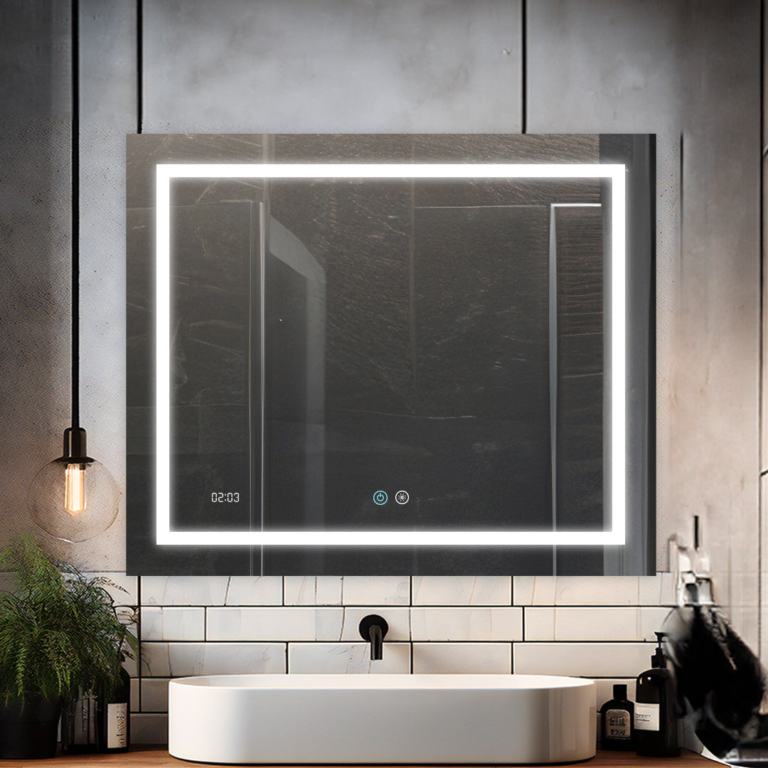 Daytona 36" x 30" LED Bathroom Mirror, Anti-Fog