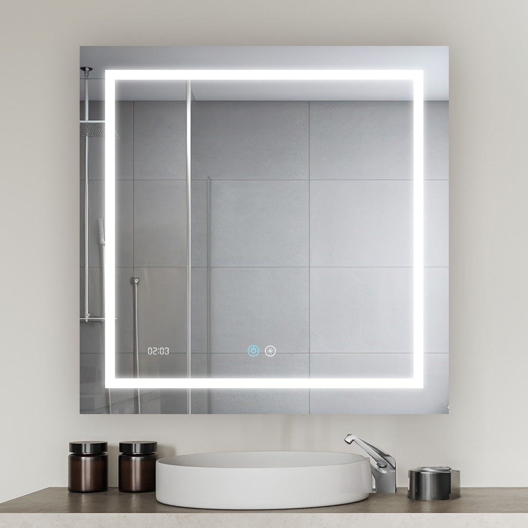 Daytona 36" x 36" LED Bathroom Mirror, Anti-Fog