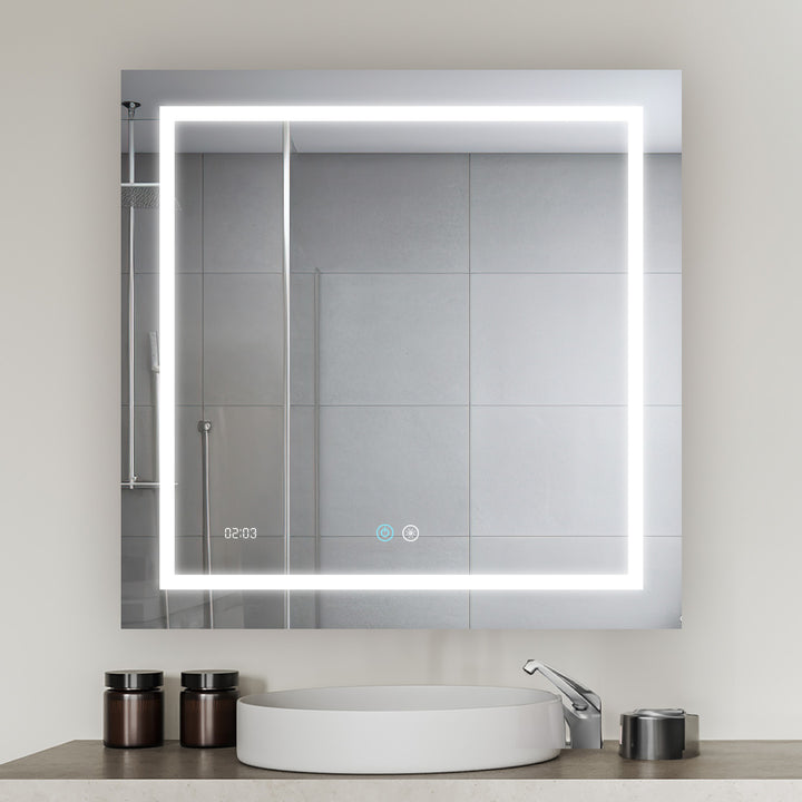 Daytona 36" x 36" LED Bathroom Mirror, Anti-Fog