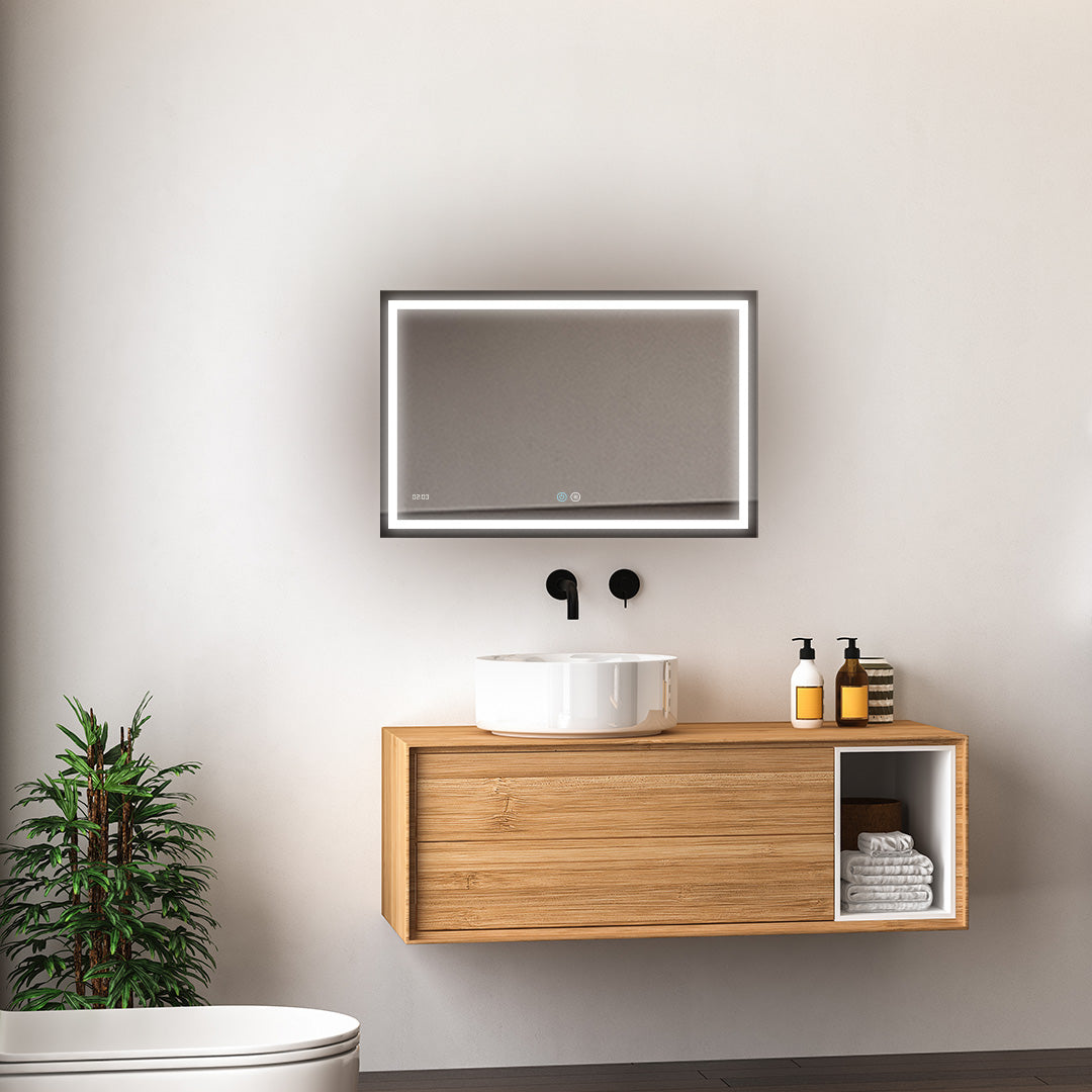 Daytona 40" x 30" LED Bathroom Mirror, Anti-Fog