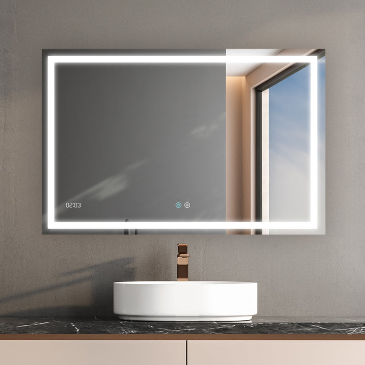 Daytona 40" x 36" LED Bathroom Mirror, Anti-Fog