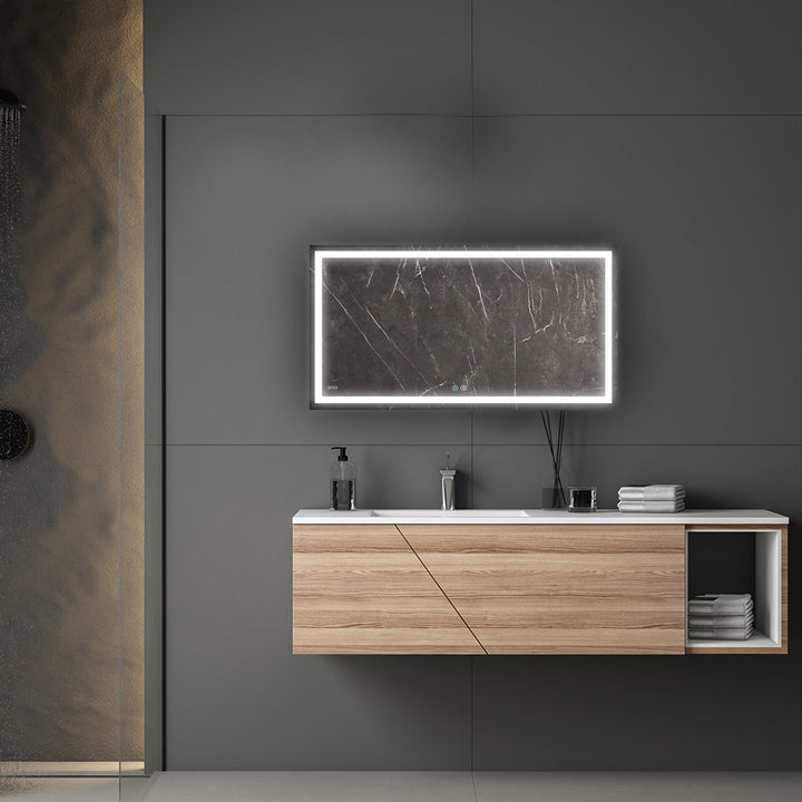 Daytona 48" x 30" LED Bathroom Mirror, Anti-Fog