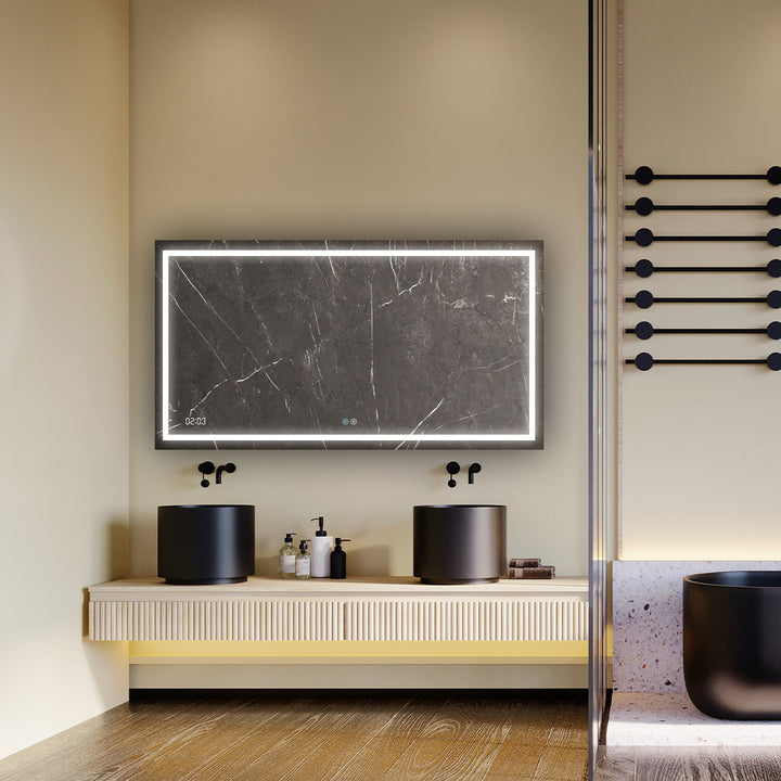 Daytona 84" x 36" LED Bathroom Mirror, Anti-Fog