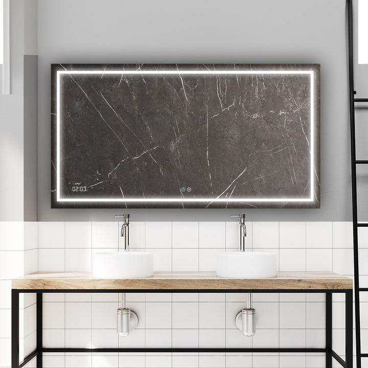 Daytona 96" x 36" LED Bathroom Mirror, Anti-Fog