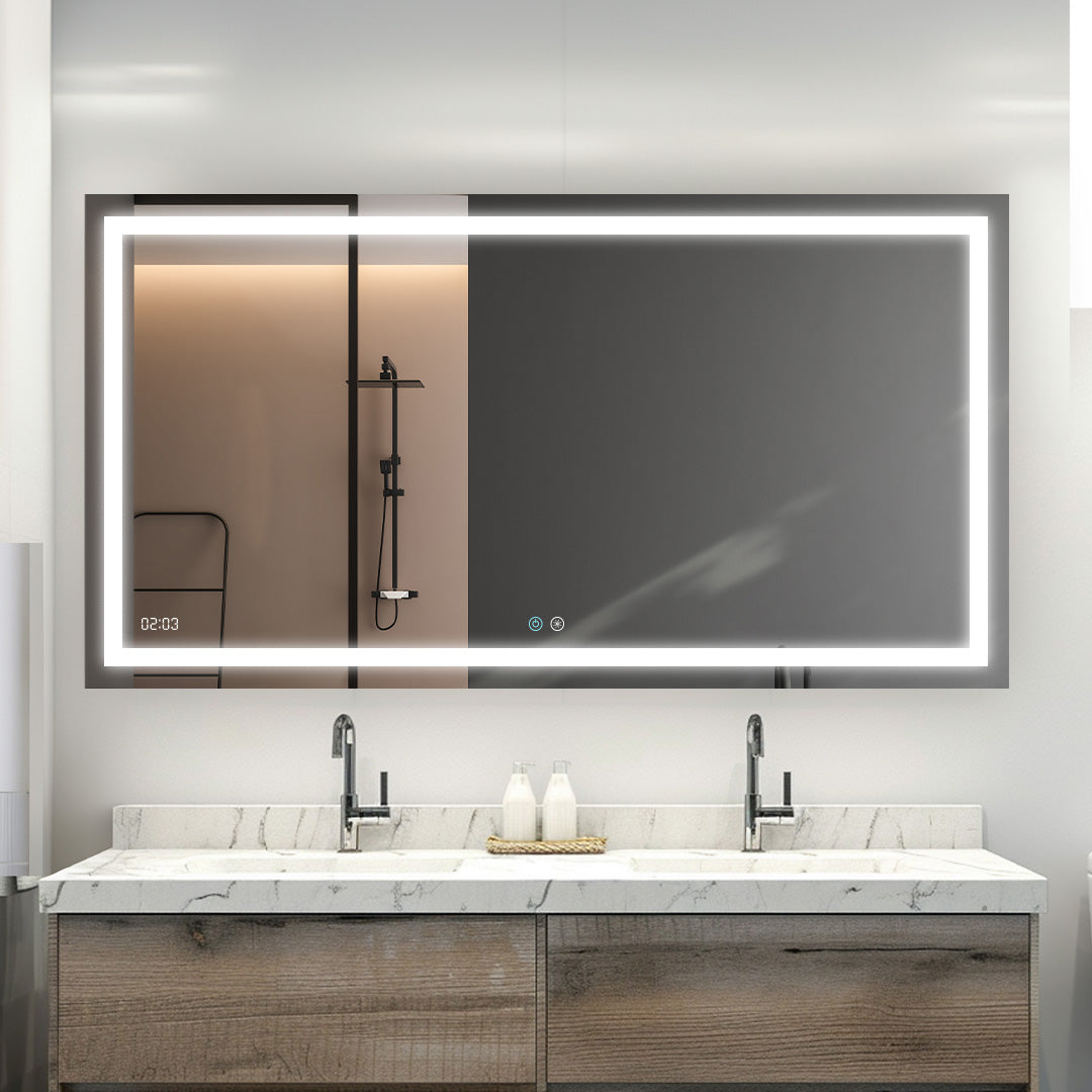 Daytona 96" x 36" LED Bathroom Mirror, Anti-Fog