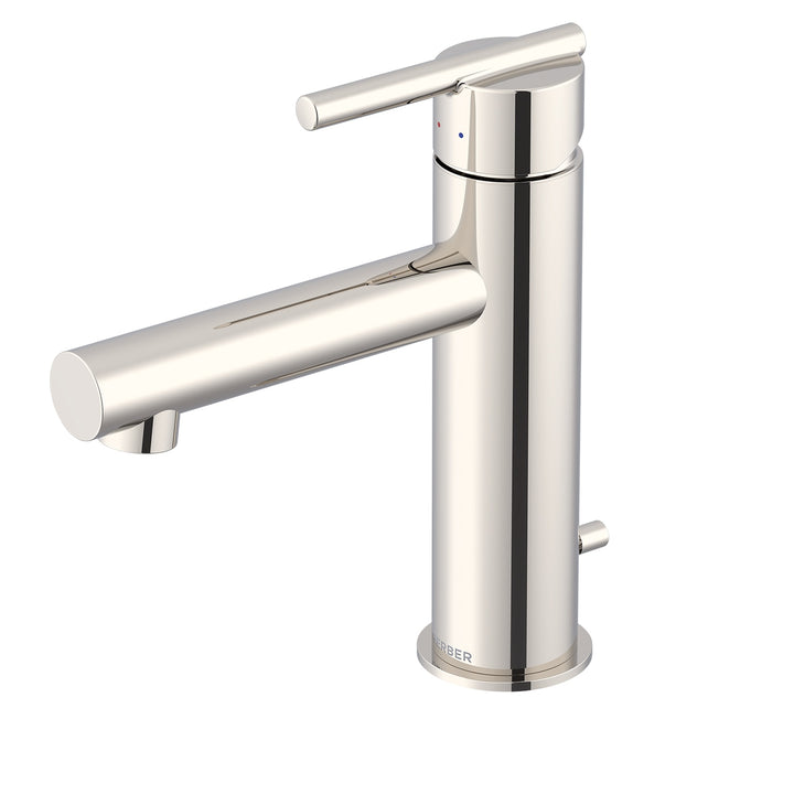 Parma® Single Handle Bathroom Faucet Straight Spout with Metal Pop-Up Drain