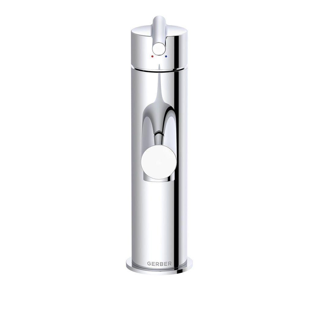 Parma® Single Handle Bathroom Faucet Straight Spout with Metal Pop-Up Drain