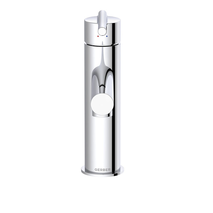 Parma® Single Handle Bathroom Faucet Straight Spout with Metal Pop-Up Drain
