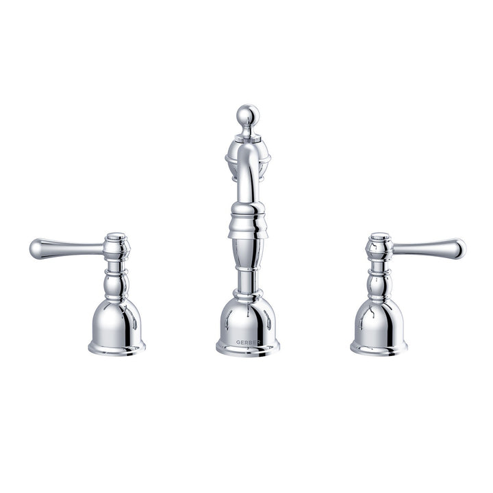 Opulence® Two Handle Widespread Bathroom Faucet with Metal Touch-Down Drain