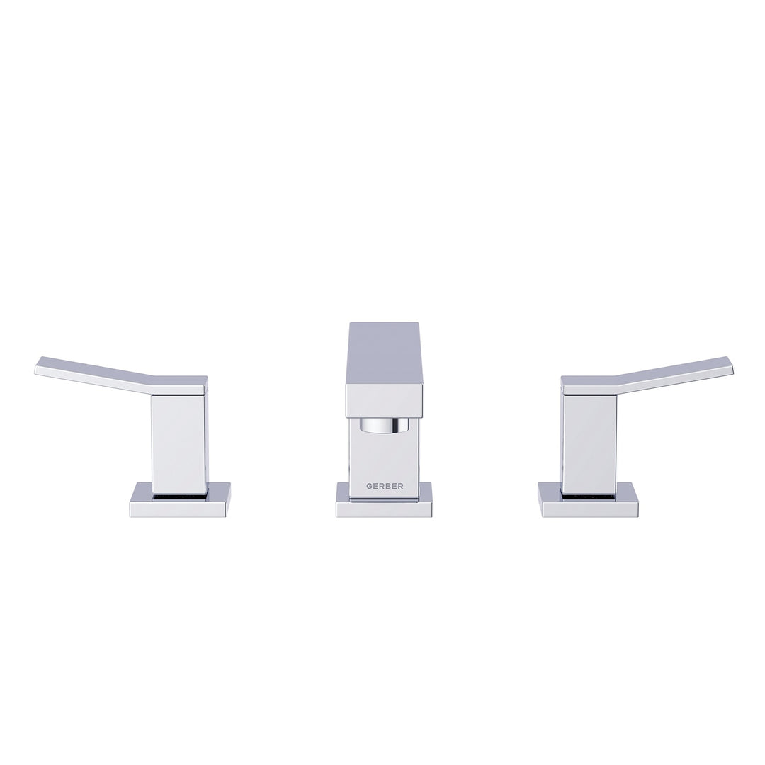 Avian® Two Handle Widespread Bathroom Faucet with Metal Touch-Down Drain