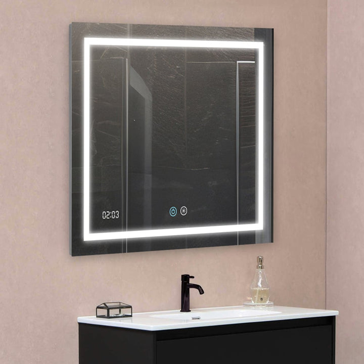 Daytona 36" x 30" LED Bathroom Mirror, Anti-Fog | ANVE Kitchen &amp; Bath