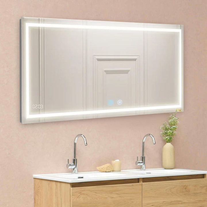 Daytona 72" x 36" LED Bathroom Mirror, Anti-Fog | ANVE Kitchen &amp; Bath