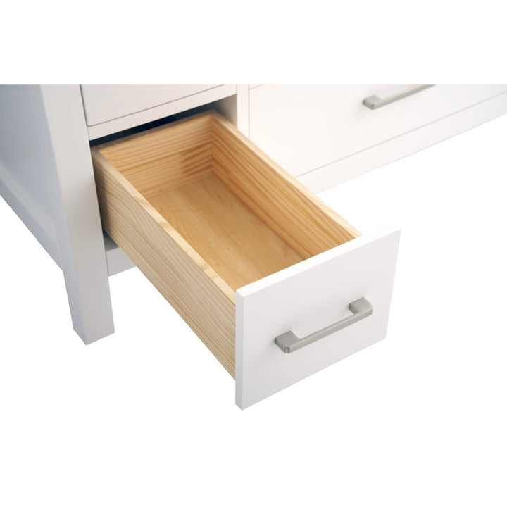 Alya Bath Vanea 48" Single Sink Bathroom Vanity in White with White Quartz Top