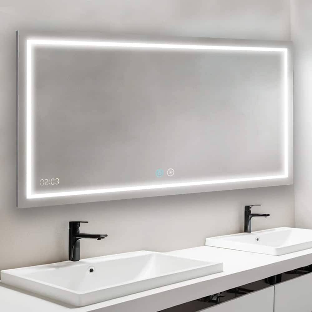 Daytona 96" x 36" LED Bathroom Mirror, Anti-Fog | ANVE Kitchen &amp; Bath