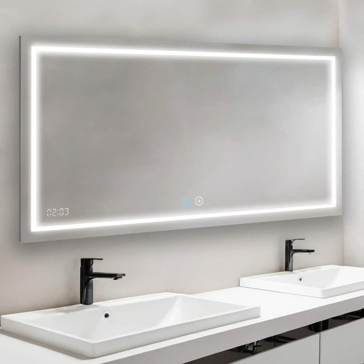Daytona 96" x 36" LED Bathroom Mirror, Anti-Fog | ANVE Kitchen &amp; Bath