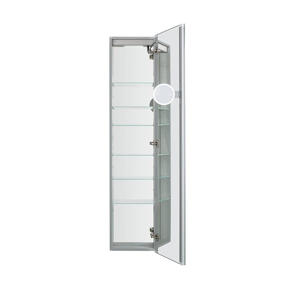 Edge Royale 15" x 70" Left Hinge LED Lighted Medicine Cabinet