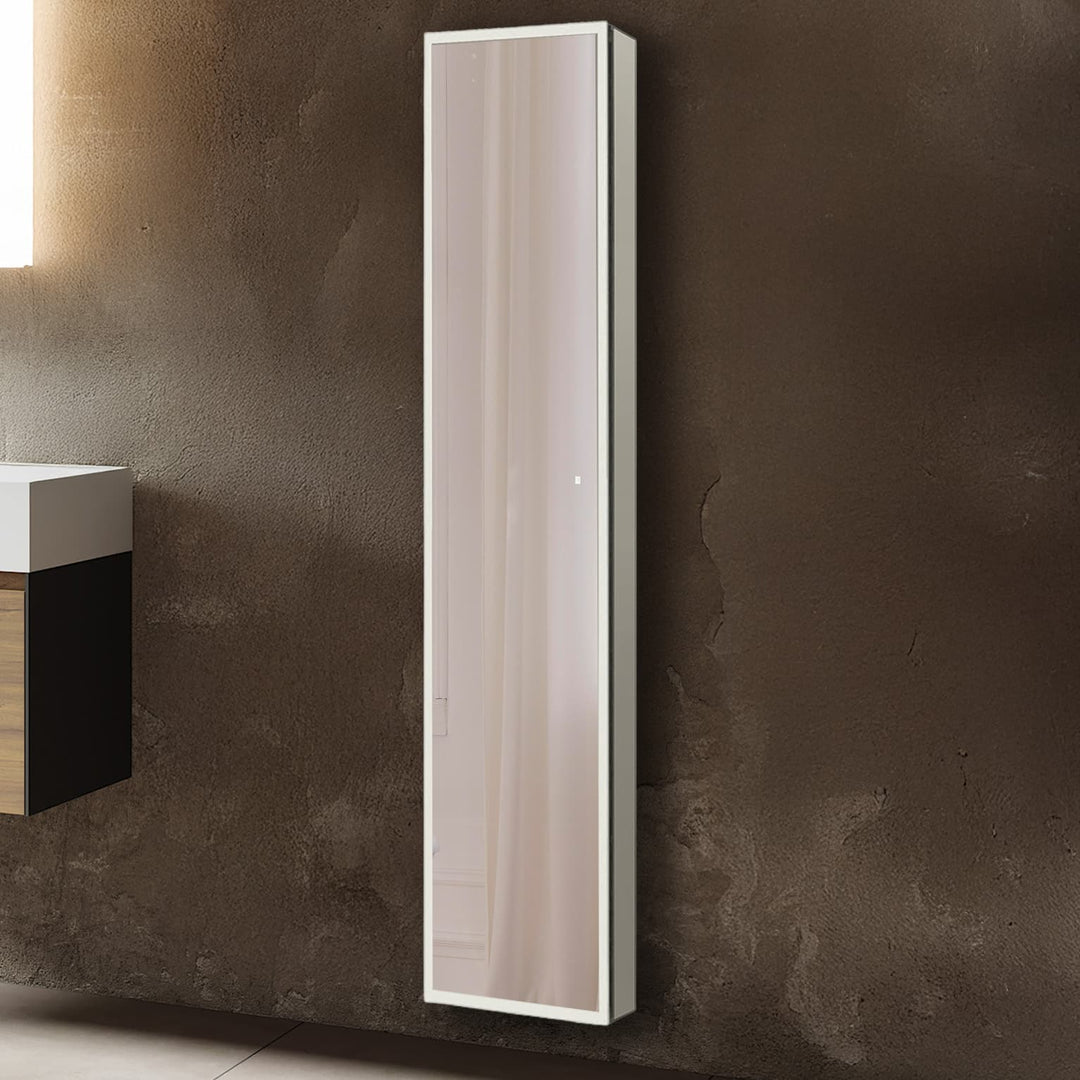 Edge Royale 15" x 70" Left Hinge LED Lighted Medicine Cabinet | ANVE Kitchen &amp; Bath