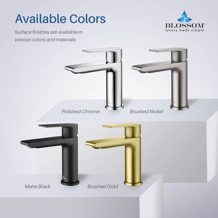 Single-Handle Single-Hole Bathroom Faucet in 102