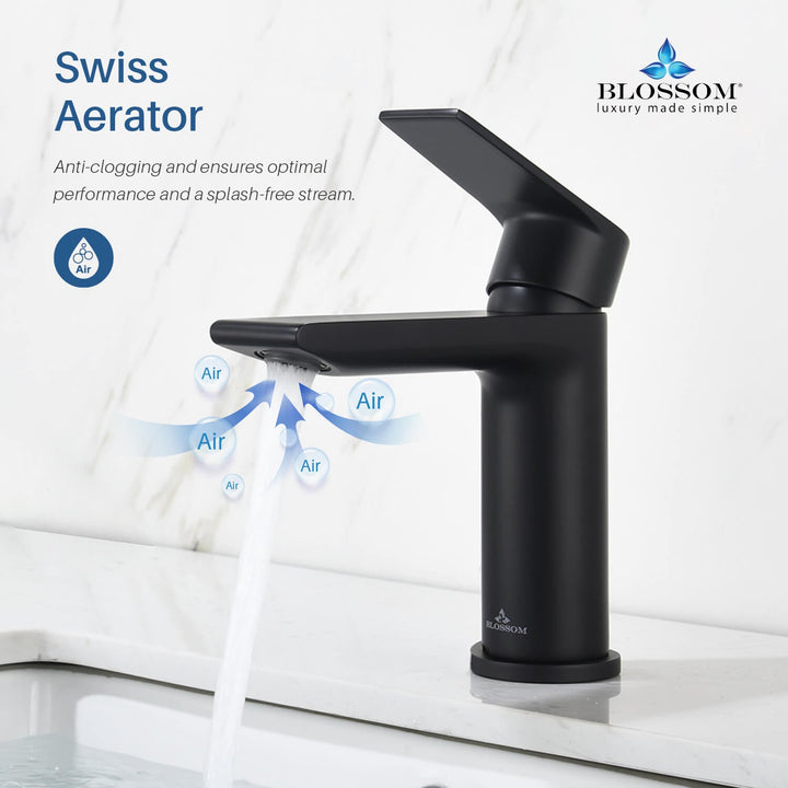 Single-Handle Single-Hole Bathroom Faucet in 102