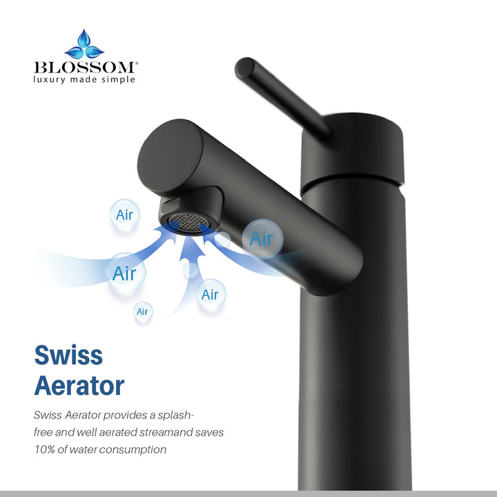 Single-Handle Single-Hole Bathroom Faucet in 116