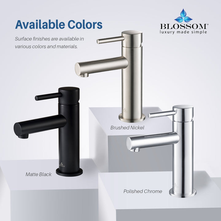 Single-Handle Single-Hole Bathroom Faucet in 116
