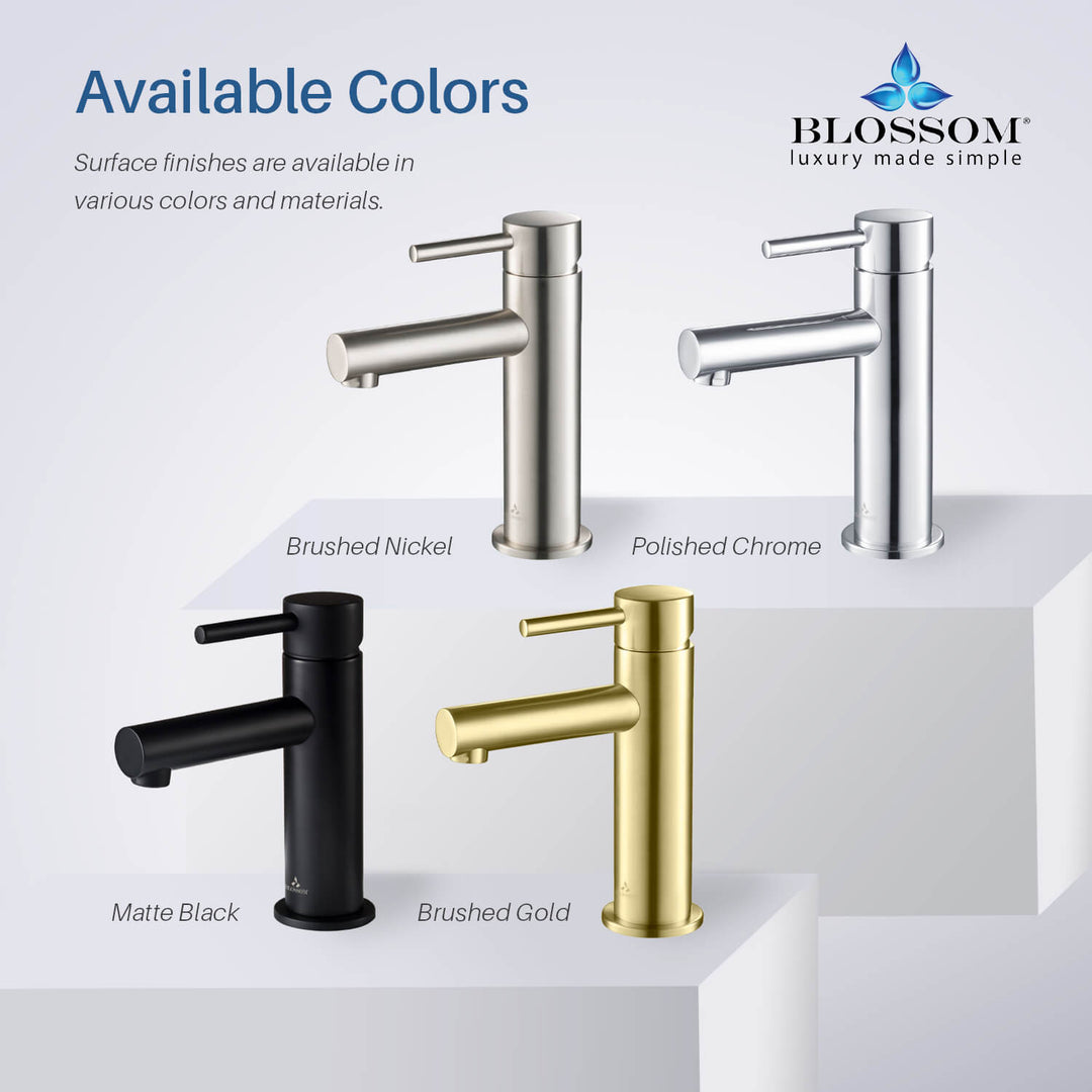 Single-Handle Single-Hole Bathroom Faucet in 116