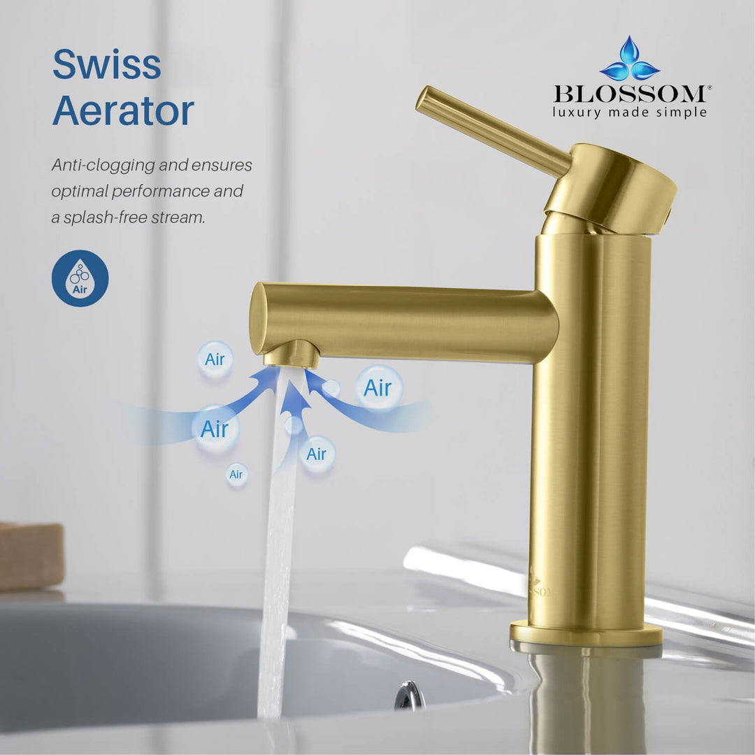 Single-Handle Single-Hole Bathroom Faucet in 116