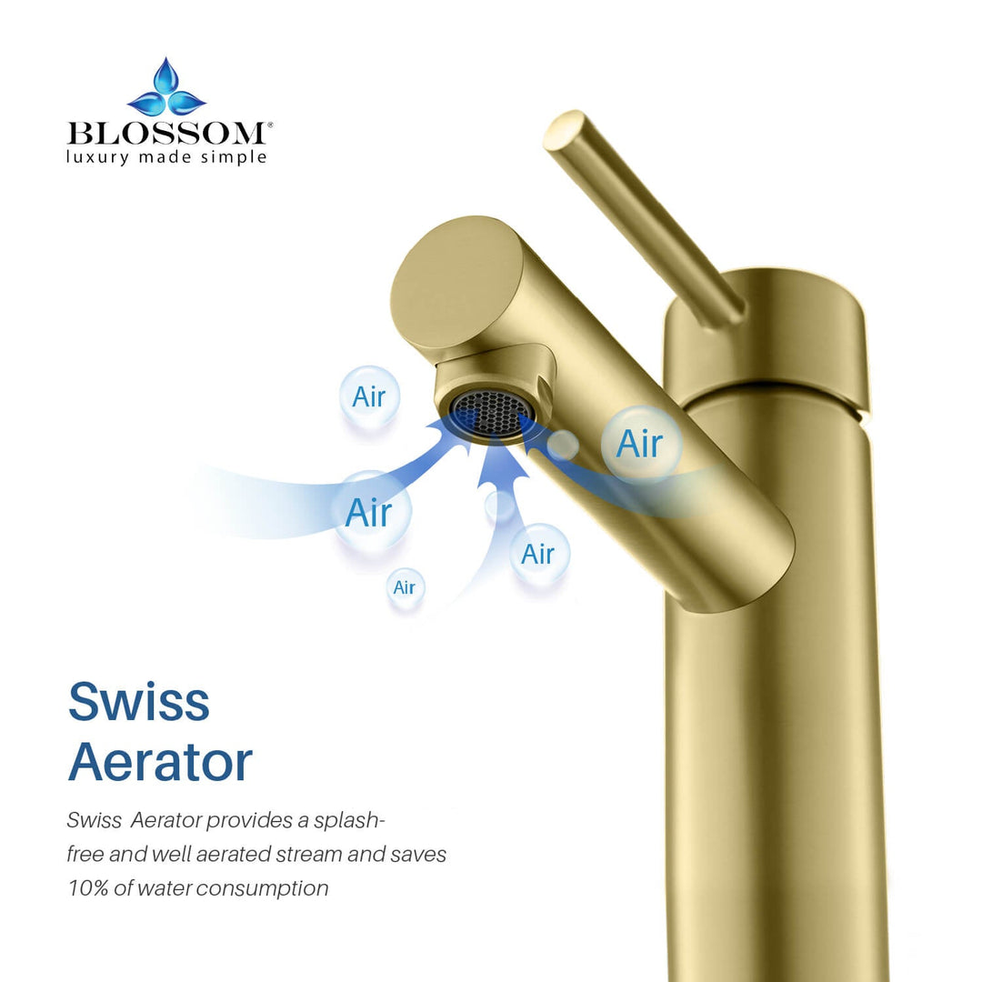 Single-Handle Single-Hole Bathroom Faucet in 116