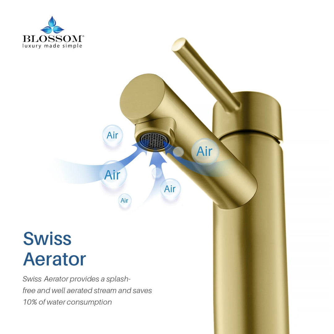 Single-Handle Single-Hole Bathroom Faucet in 117