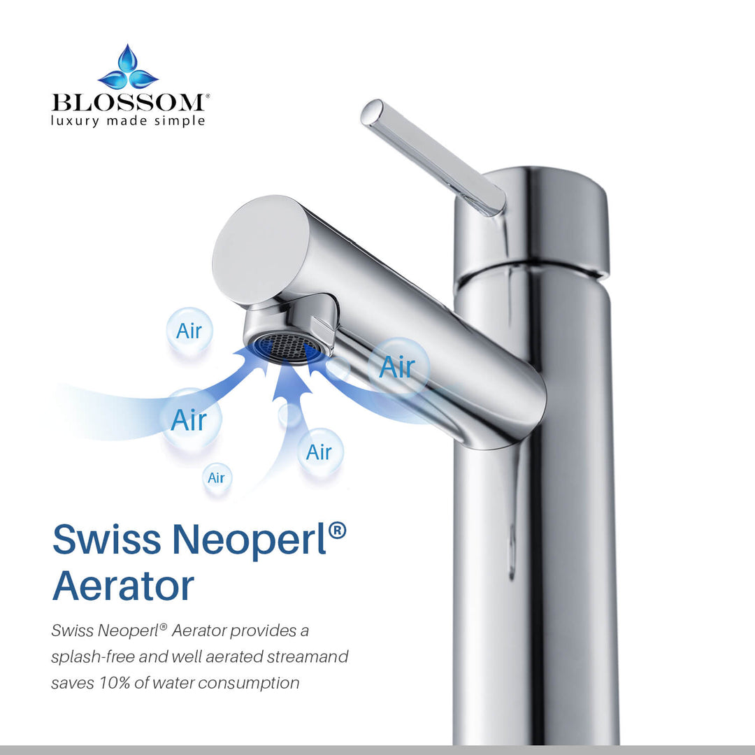 Single-Handle Single-Hole Bathroom Faucet in 117