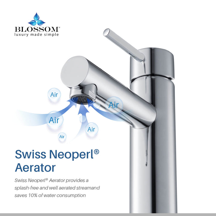 Single-Handle Single-Hole Bathroom Faucet in 117