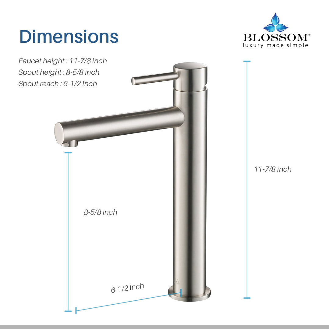Single-Handle Single-Hole Bathroom Faucet in 117