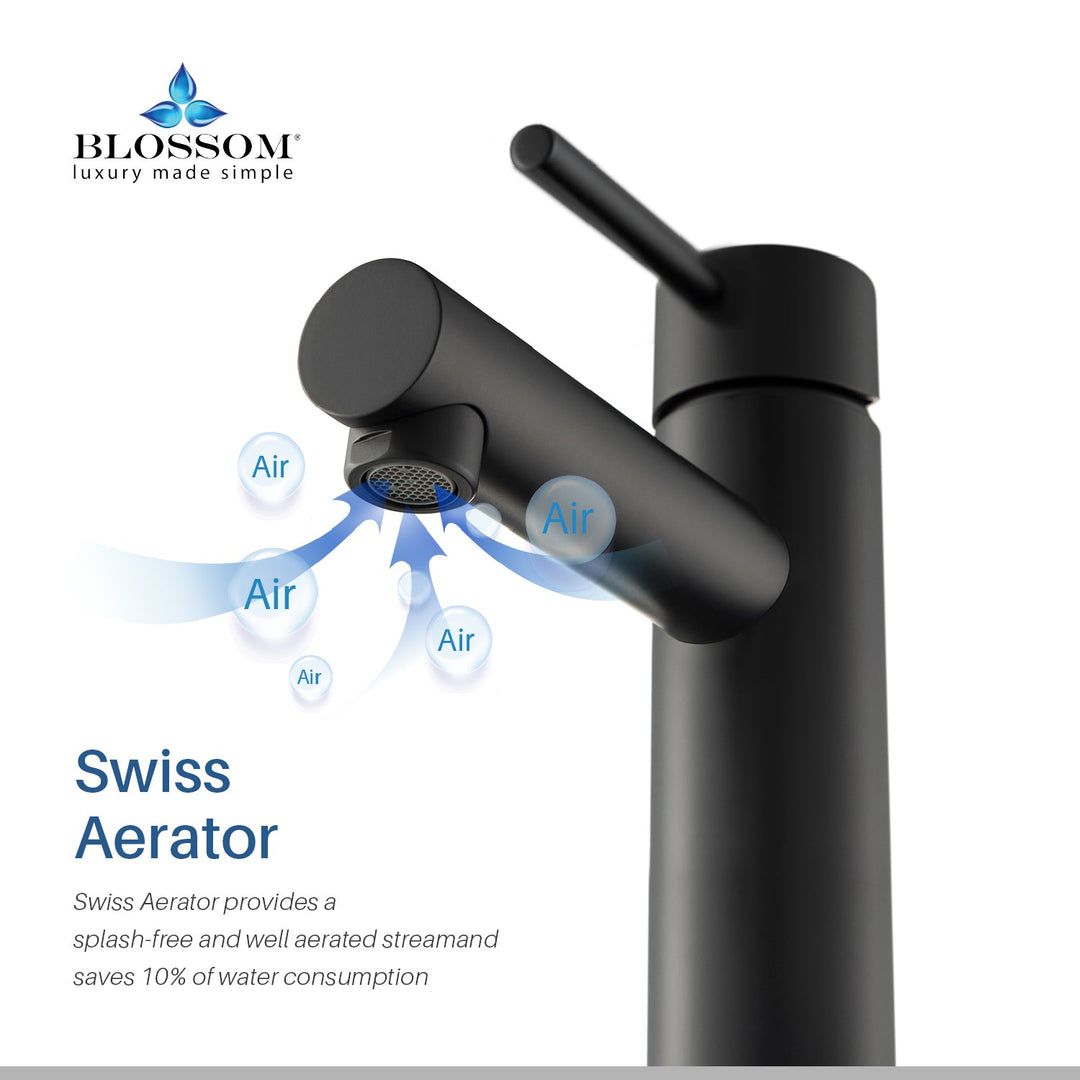 Single-Handle Single-Hole Bathroom Faucet in 117