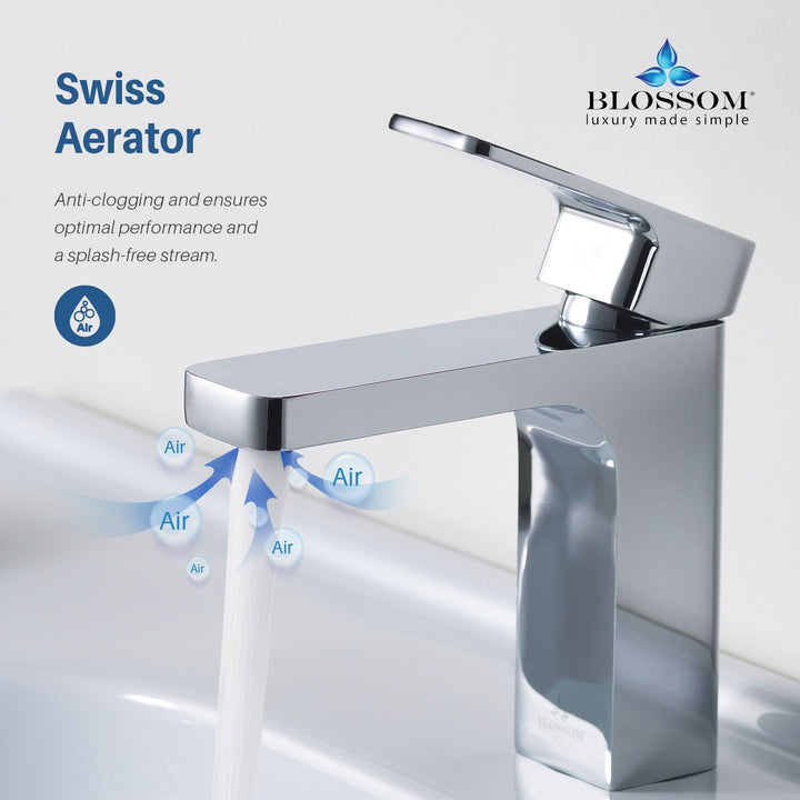 Single-Handle Single-Hole Bathroom Faucet in 118