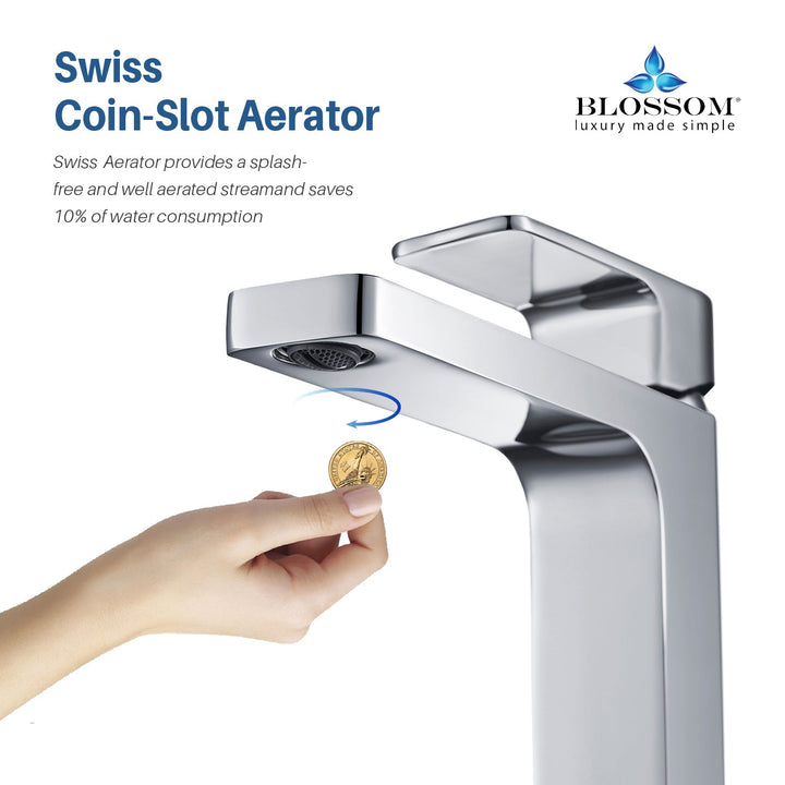 Single-Handle Single-Hole Bathroom Faucet in 118