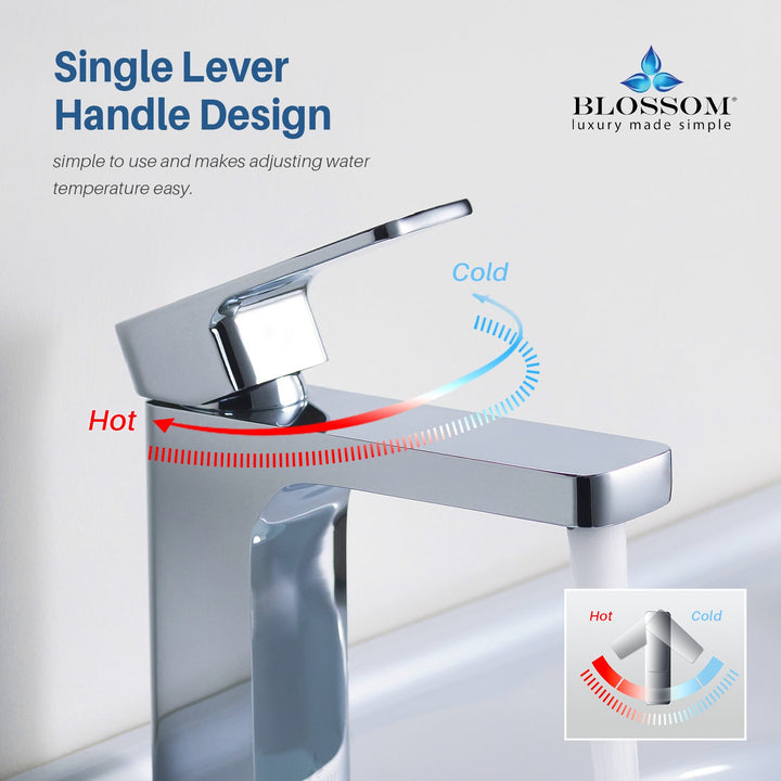 Single-Handle Single-Hole Bathroom Faucet in 118