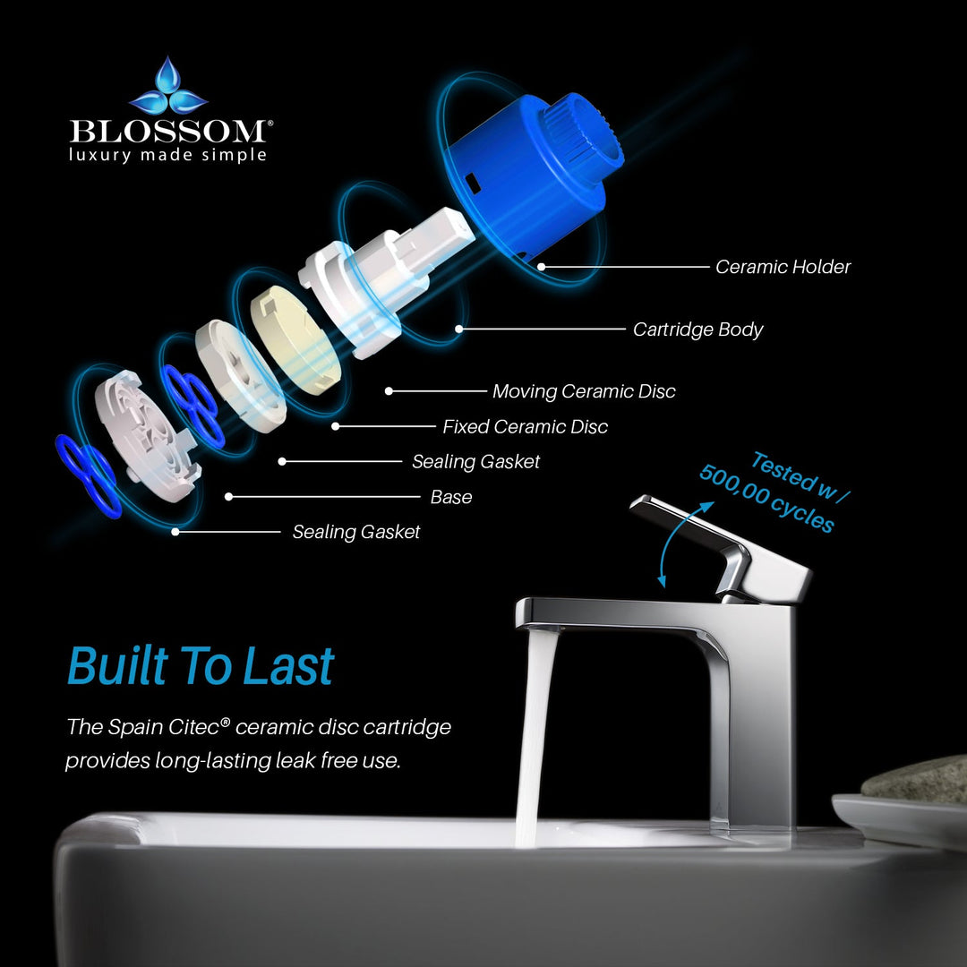 Single-Handle Single-Hole Bathroom Faucet in 118