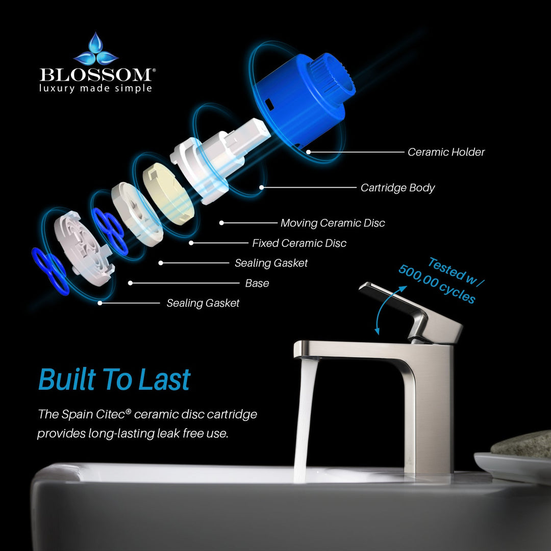 Single-Handle Single-Hole Bathroom Faucet in 118