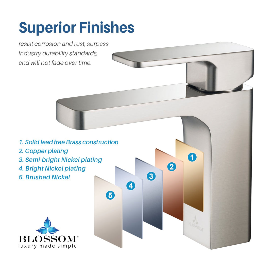 Single-Handle Single-Hole Bathroom Faucet in 118