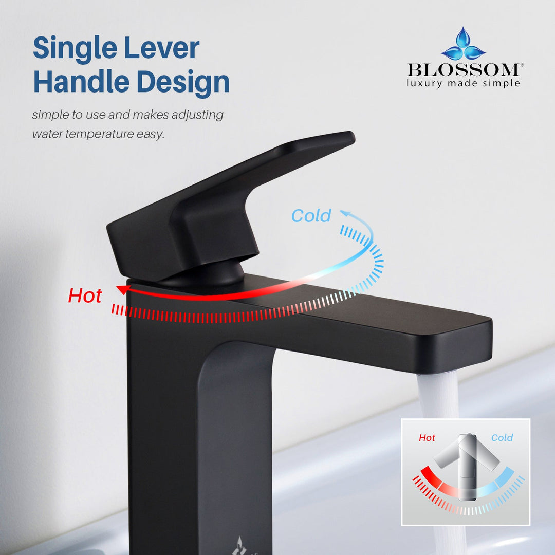 Single-Handle Single-Hole Bathroom Faucet in 118