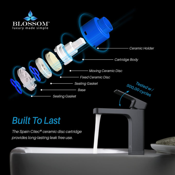 Single-Handle Single-Hole Bathroom Faucet in 118