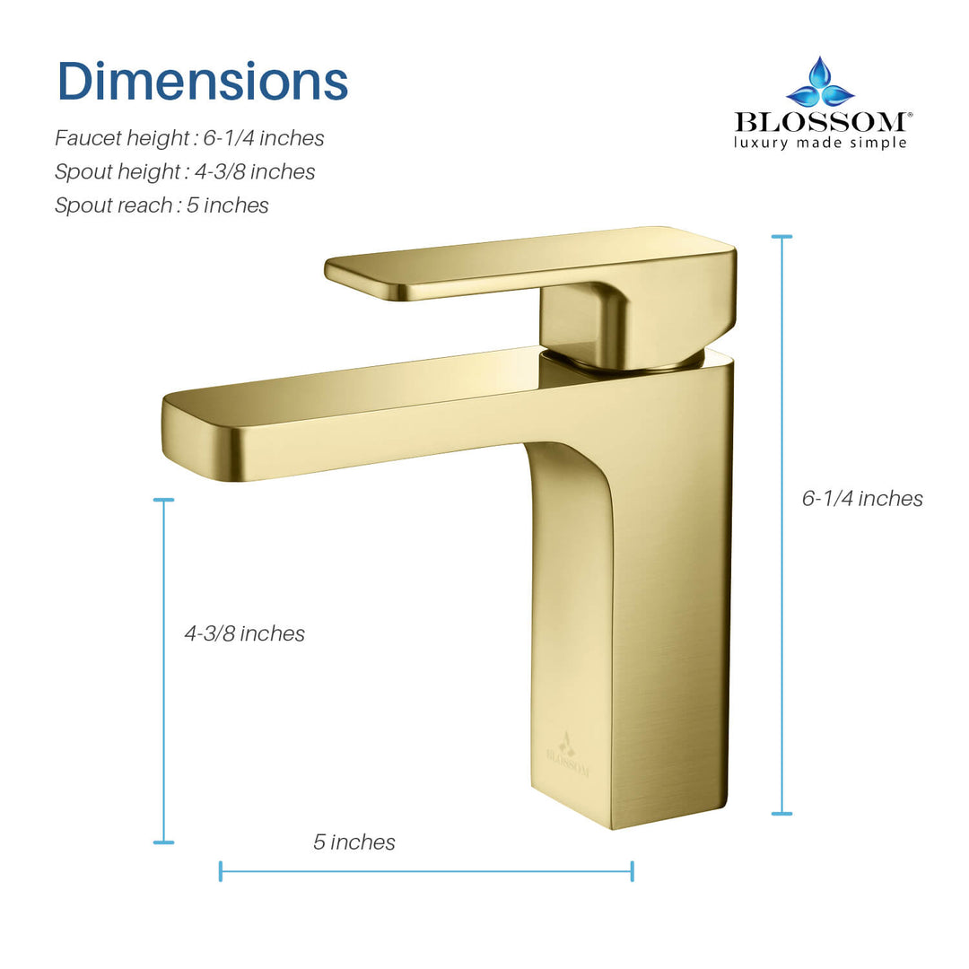 Single-Handle Single-Hole Bathroom Faucet in 118