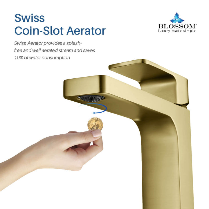Single-Handle Single-Hole Bathroom Faucet in 118