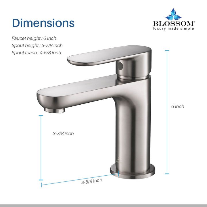 Single-Handle Single-Hole Bathroom Faucet in 119