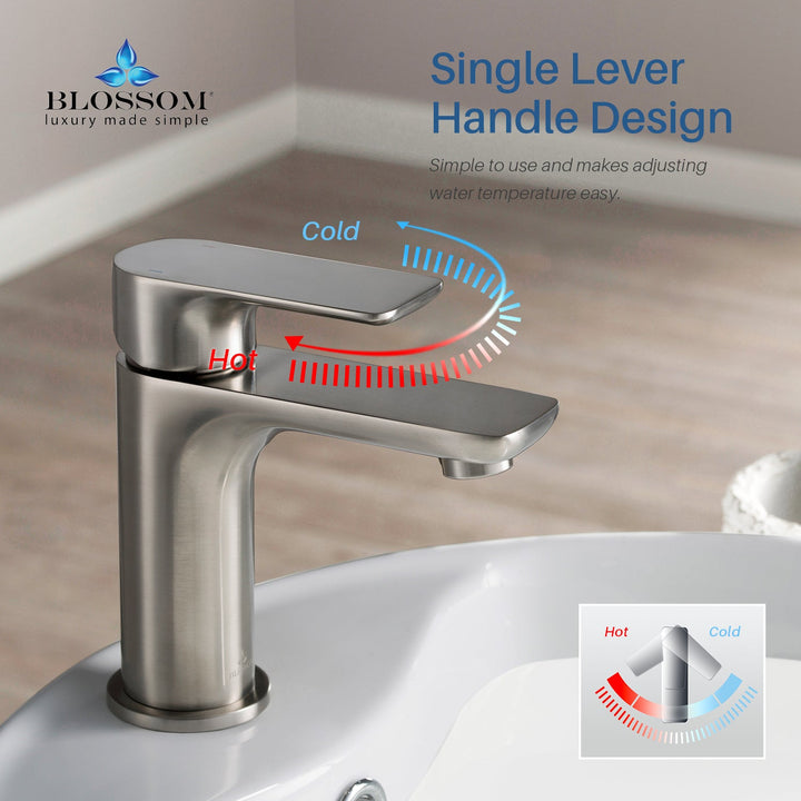 Single-Handle Single-Hole Bathroom Faucet in 120