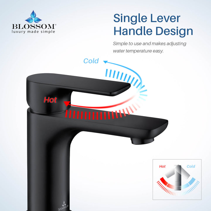 Single-Handle Single-Hole Bathroom Faucet in 120