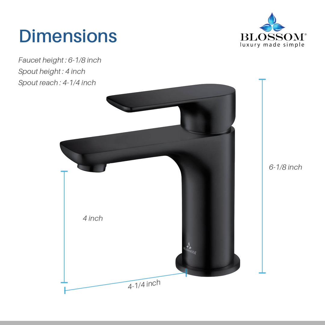 Single-Handle Single-Hole Bathroom Faucet in 120