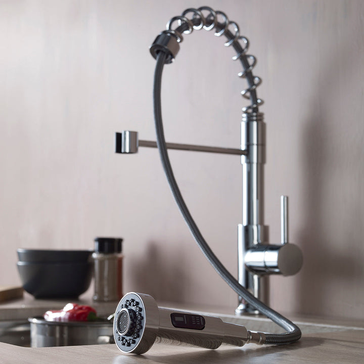 Single-Handle Pull-Out Kitchen Faucet in 205