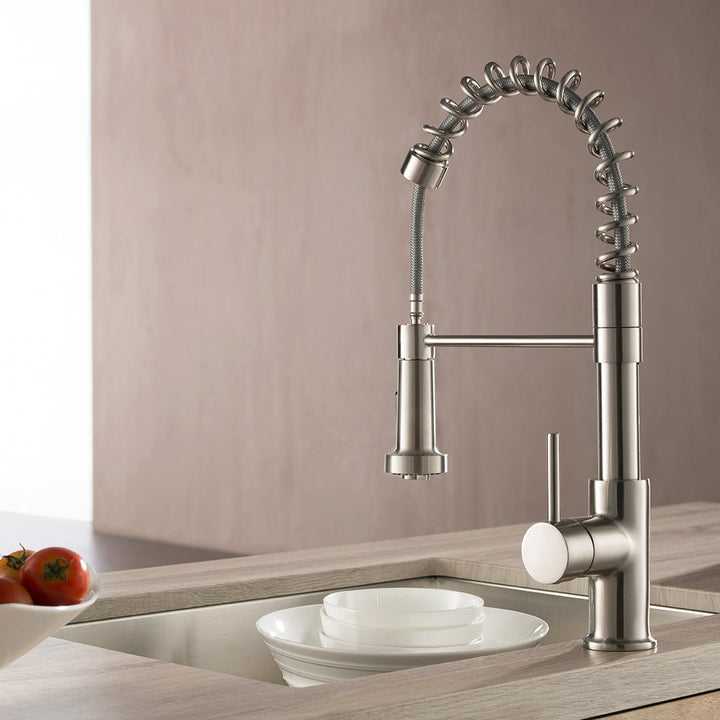 Single-Handle Pull-Out Kitchen Faucet in 205